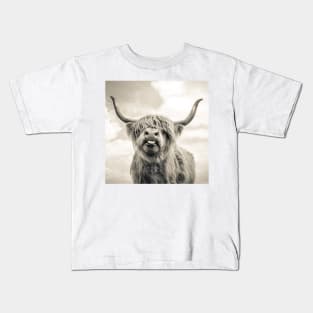 Cheeky Highland Cow Kids T-Shirt